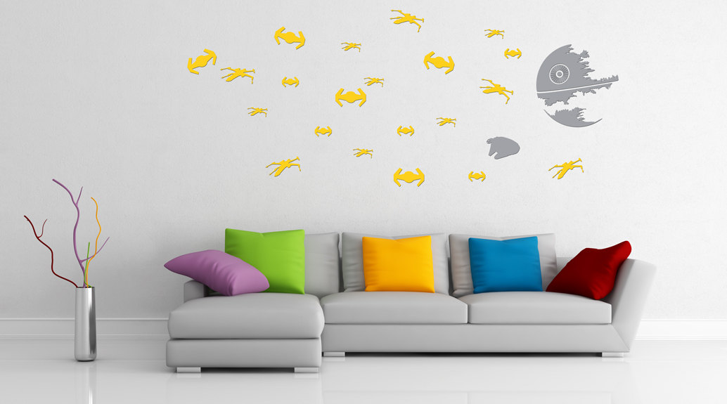 star wars death star wall decals | geek decor star wars death star wall decals | geek decor