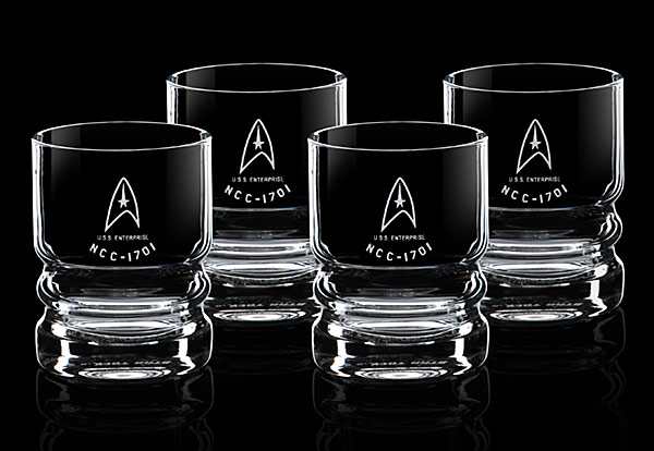 STAR TREK U S S Enterprise Glassware Set Geek Decor